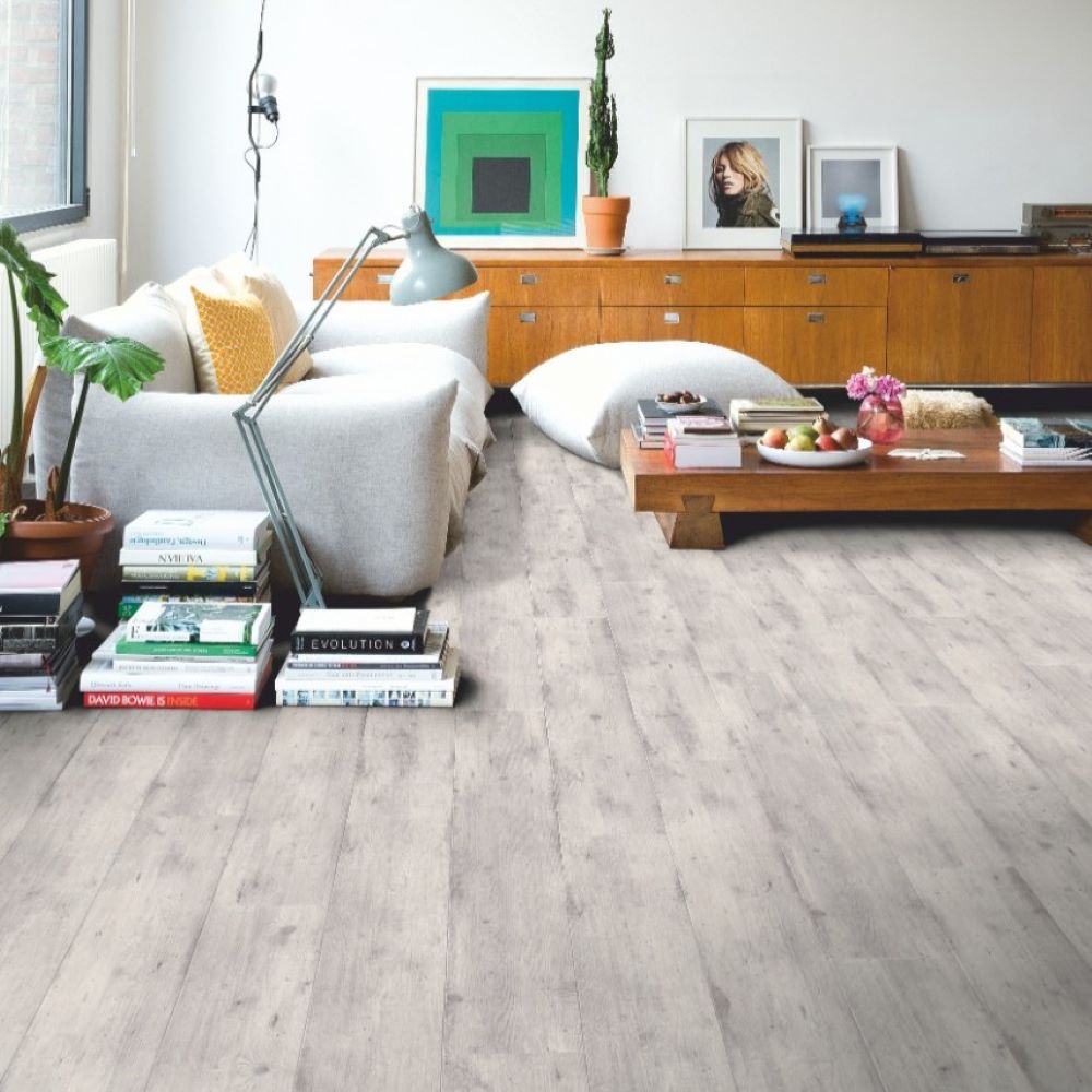 Quickstep Impressive Ultra Concrete Wood Light Grey Oak Laminate Floor