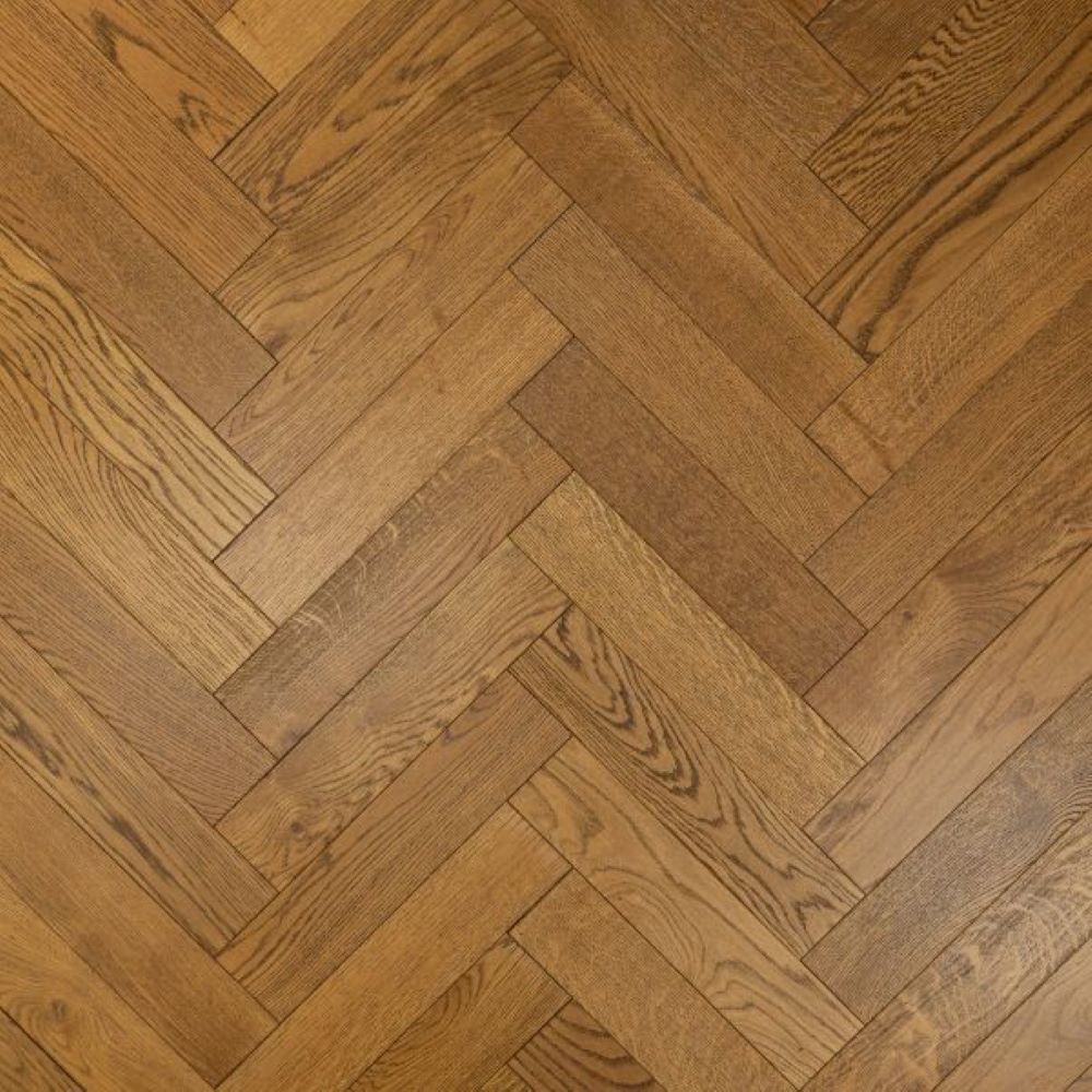 Oxford Herringbone Golden Oak Wood Flooring 14 x 90 x 400 (mm)