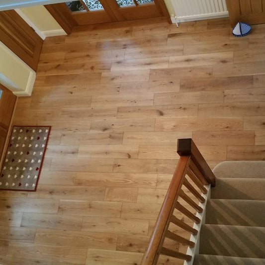 Developer Brushed UV Oiled Oak Wood Flooring 18 x 150 (mm)