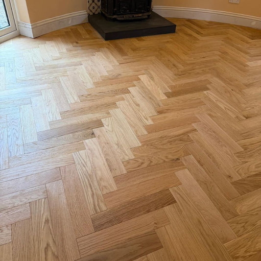 Harrogate Herringbone Natural Oak 10 x 90 x 450 (mm)