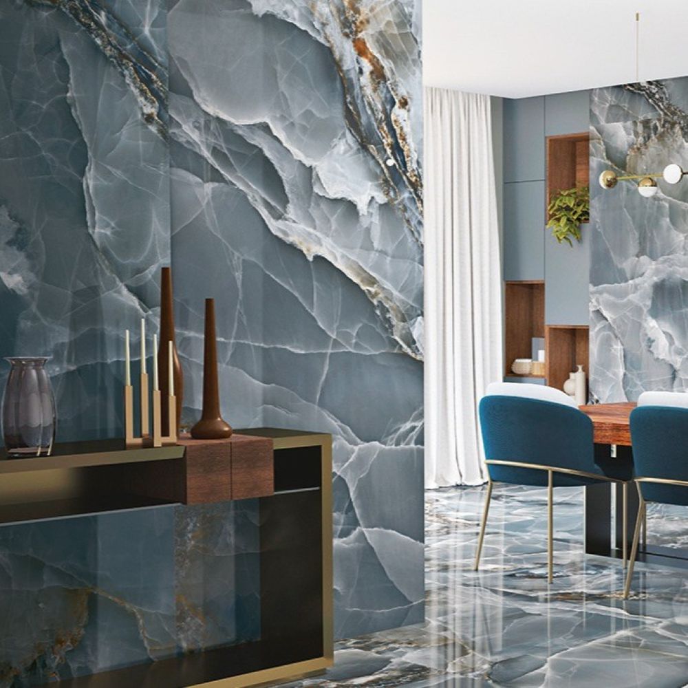 Baldocer Onyx Blue Porcelain Tile 60 x 120 (cm)