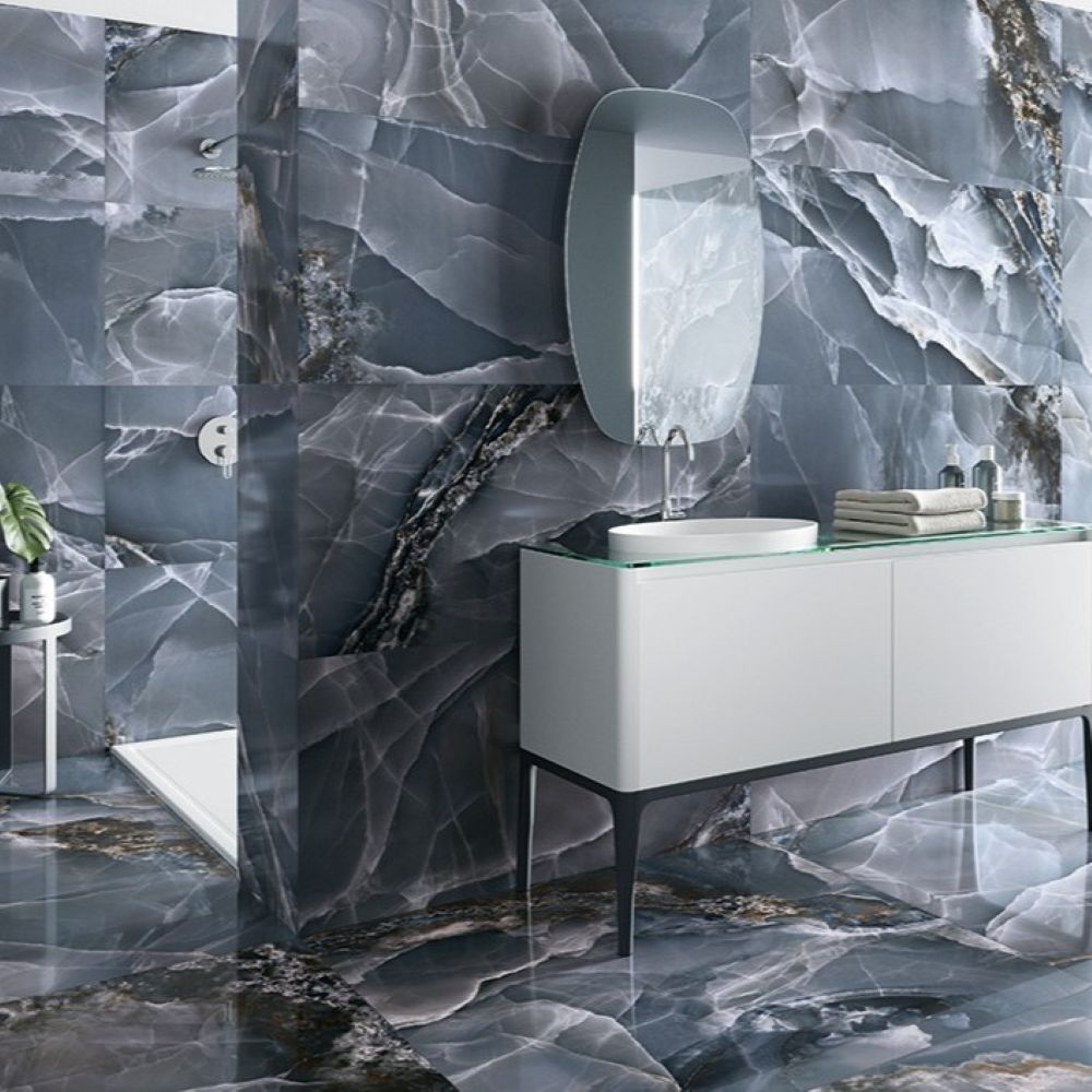 Baldocer Onyx Blue Porcelain Tile 60 x 120 (cm)