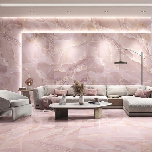 Baldocer Onyx Rose Porcelain Tile 60 x 120 (cm)