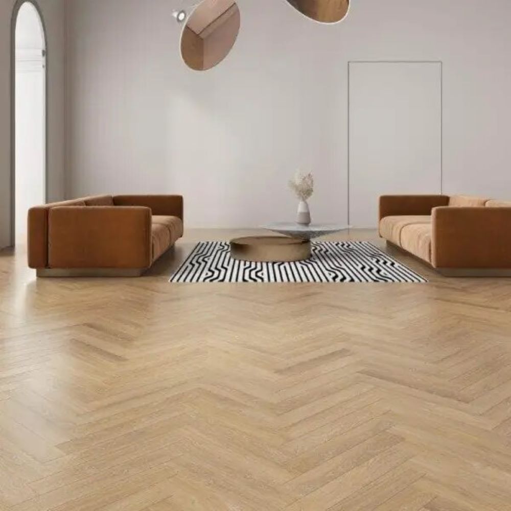 12mm Whitby Oak Laminate Herringbone Flooring