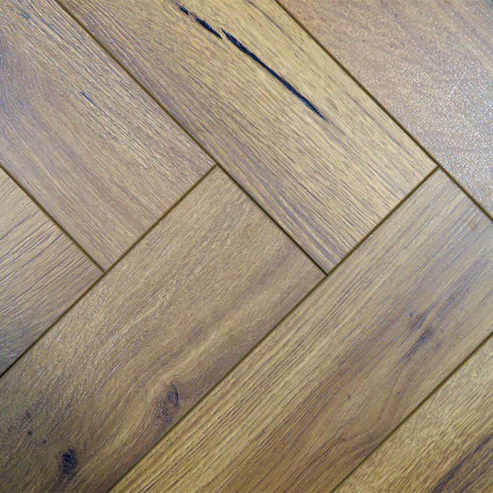 12mm York Oak Laminate Herringbone Flooring