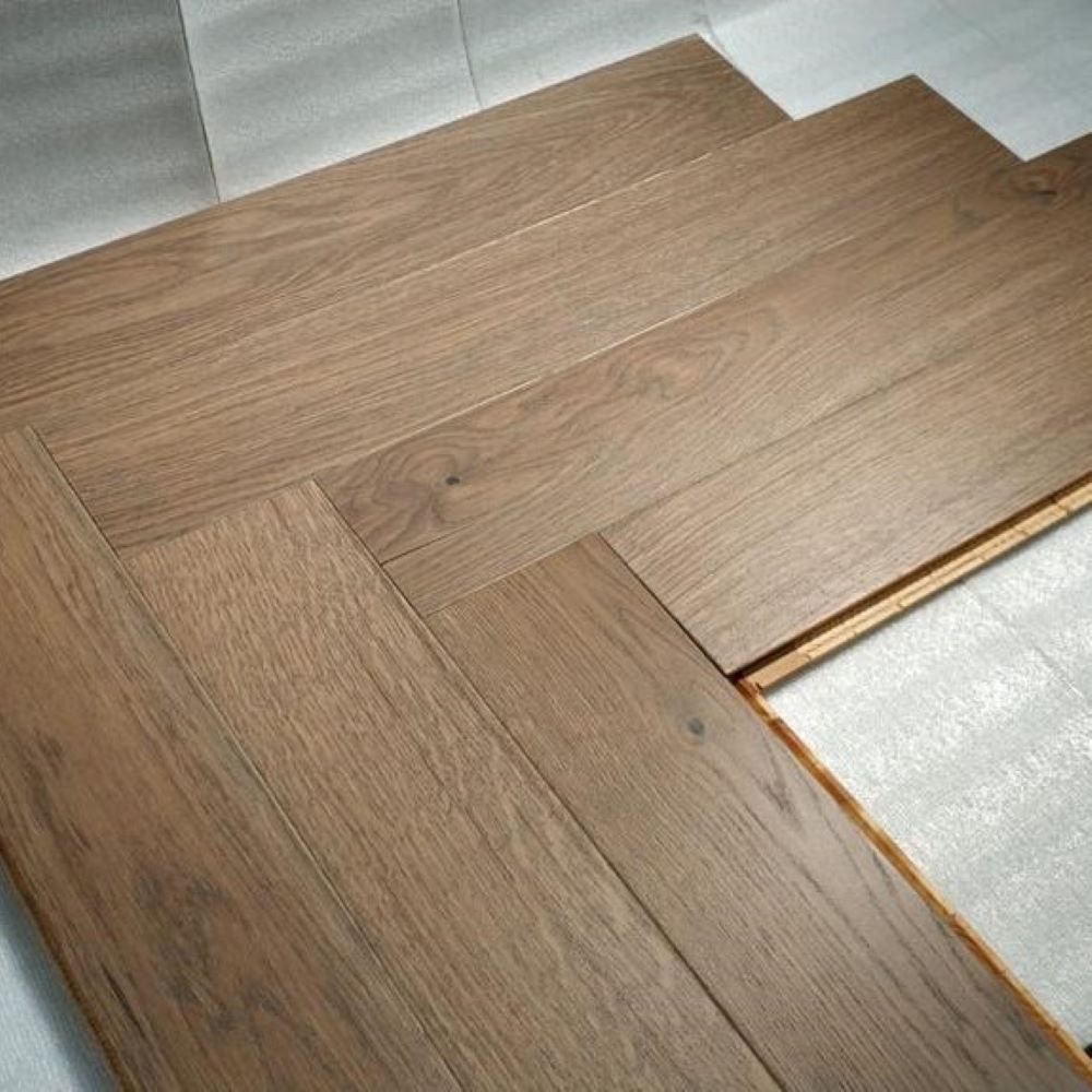 Bayswater Herringbone French Chateau Oak Wood Flooring 14 x 110 x 660 (mm)