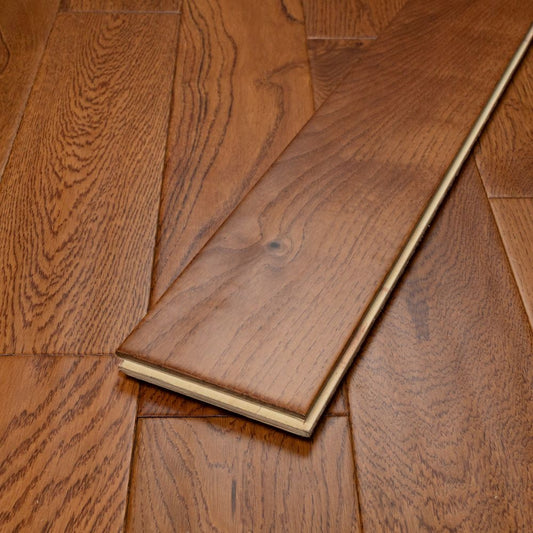 Beaconsfield Golden Handscraped Oak Wood Flooring 18 x 125 (mm)