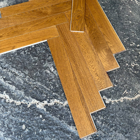 Harrogate Herringbone Golden Oak 10 x 90 x 600 (mm)