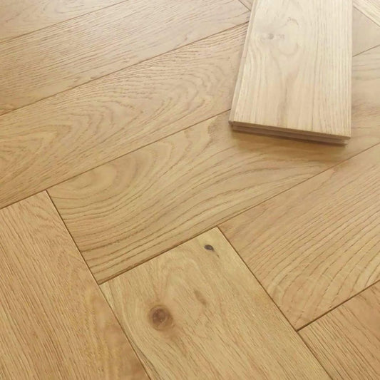 Oxford Herringbone Natural Brushed Oak 14 x 125 x 600 (mm)