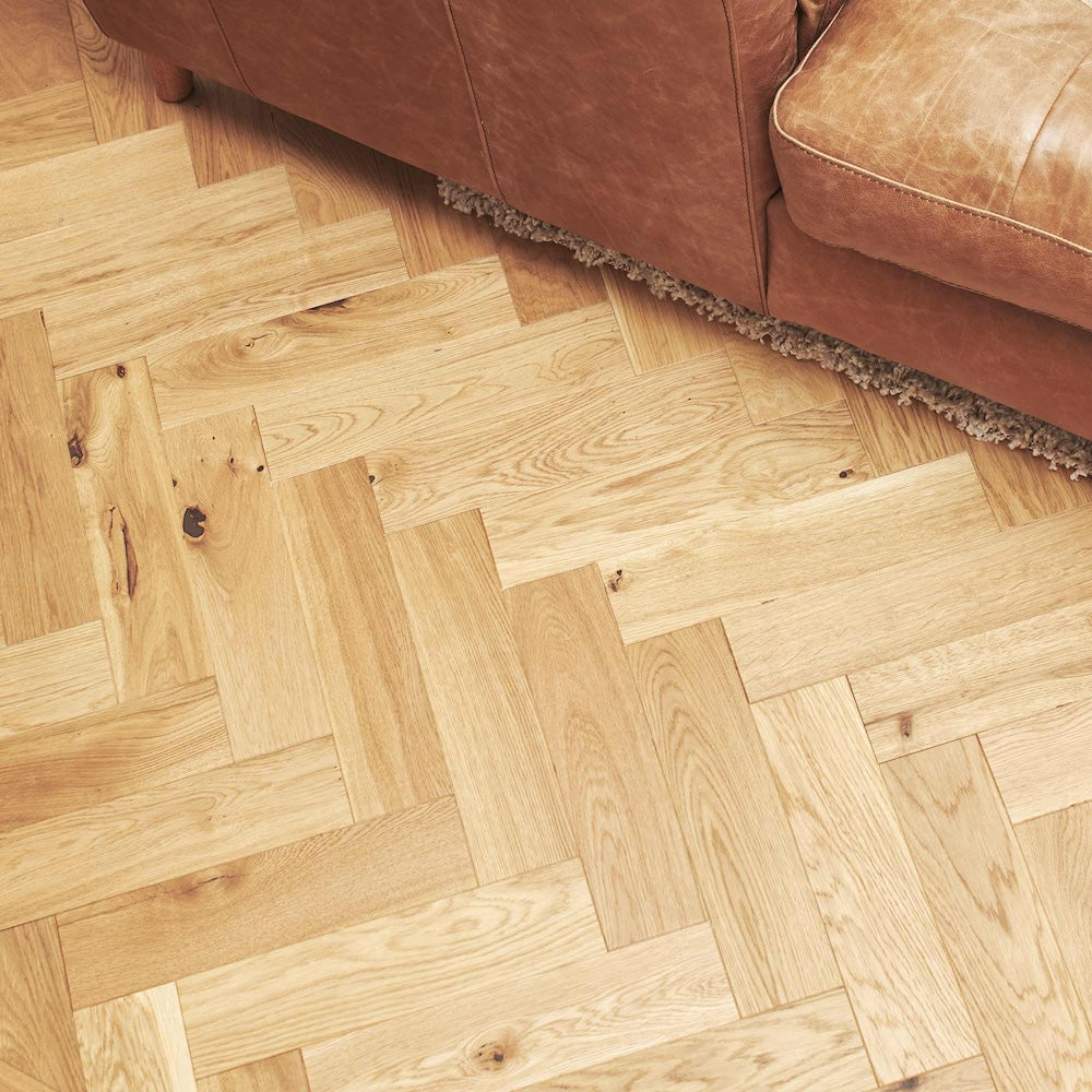 Marlow Solid Natural Oak Parquet Blocks