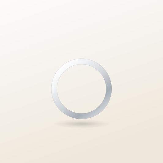 Atlas Court Band illustration: a 4mm court-profile band in platinum