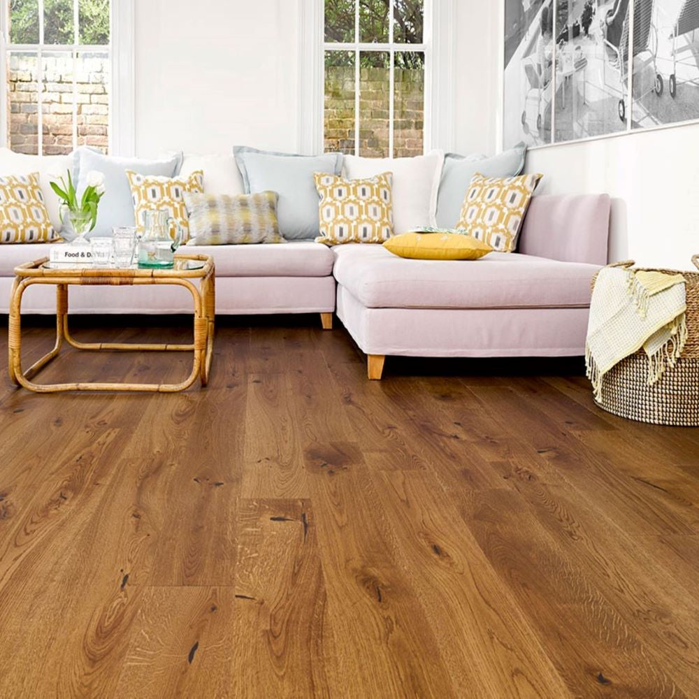 Cobham Smoked Oak Wood Floor (5G Click) 14 x 155 (mm)
