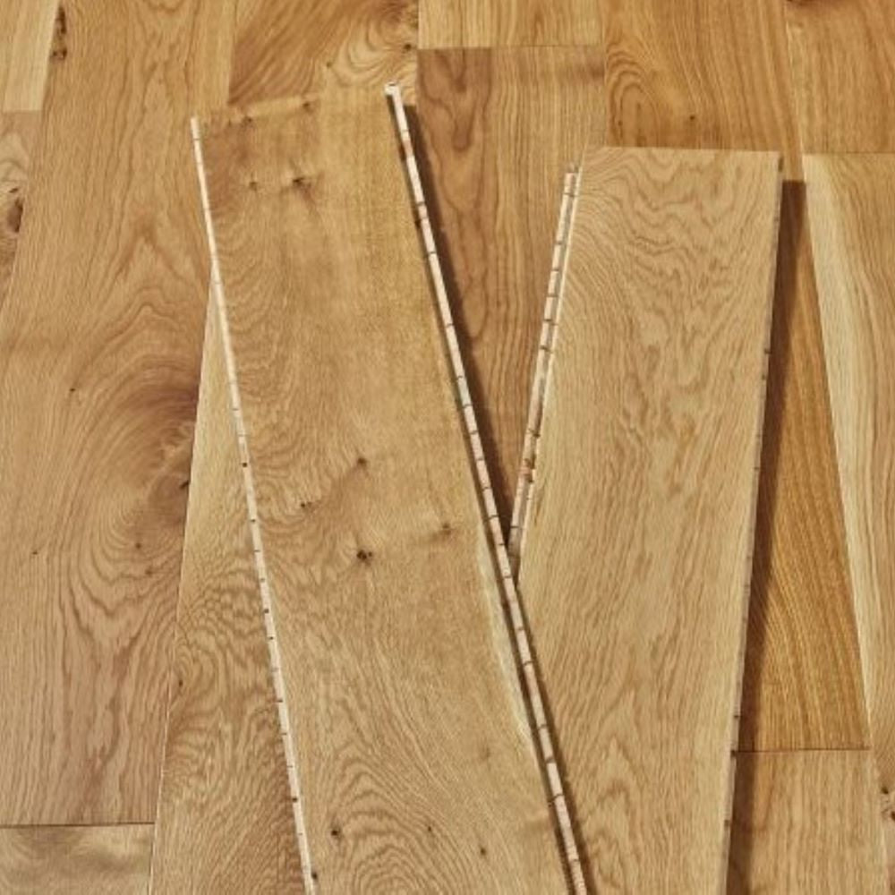 Cobham Lacquered Oak Wood Floor (5G Click) 14 x 155 (mm)