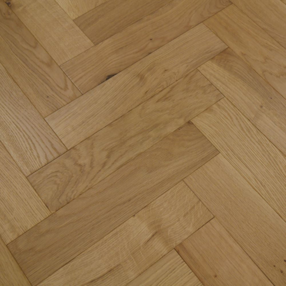 Oxford Herringbone Oak Brushed UV Oiled Wood Flooring 14 x 90 x 450 (mm)