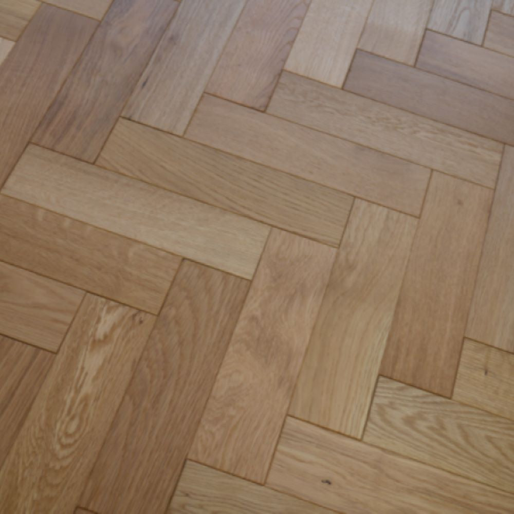 Oxford Herringbone Natural Oak Wood Flooring 18 x 80 x 300 (mm)