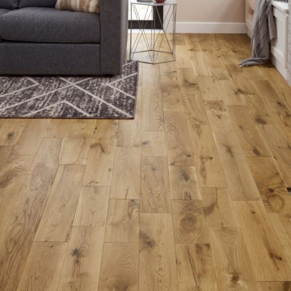 Windsor Solid Natural Brushed Oak Wood Flooring 18 x 150 (mm) - homes-and-floors