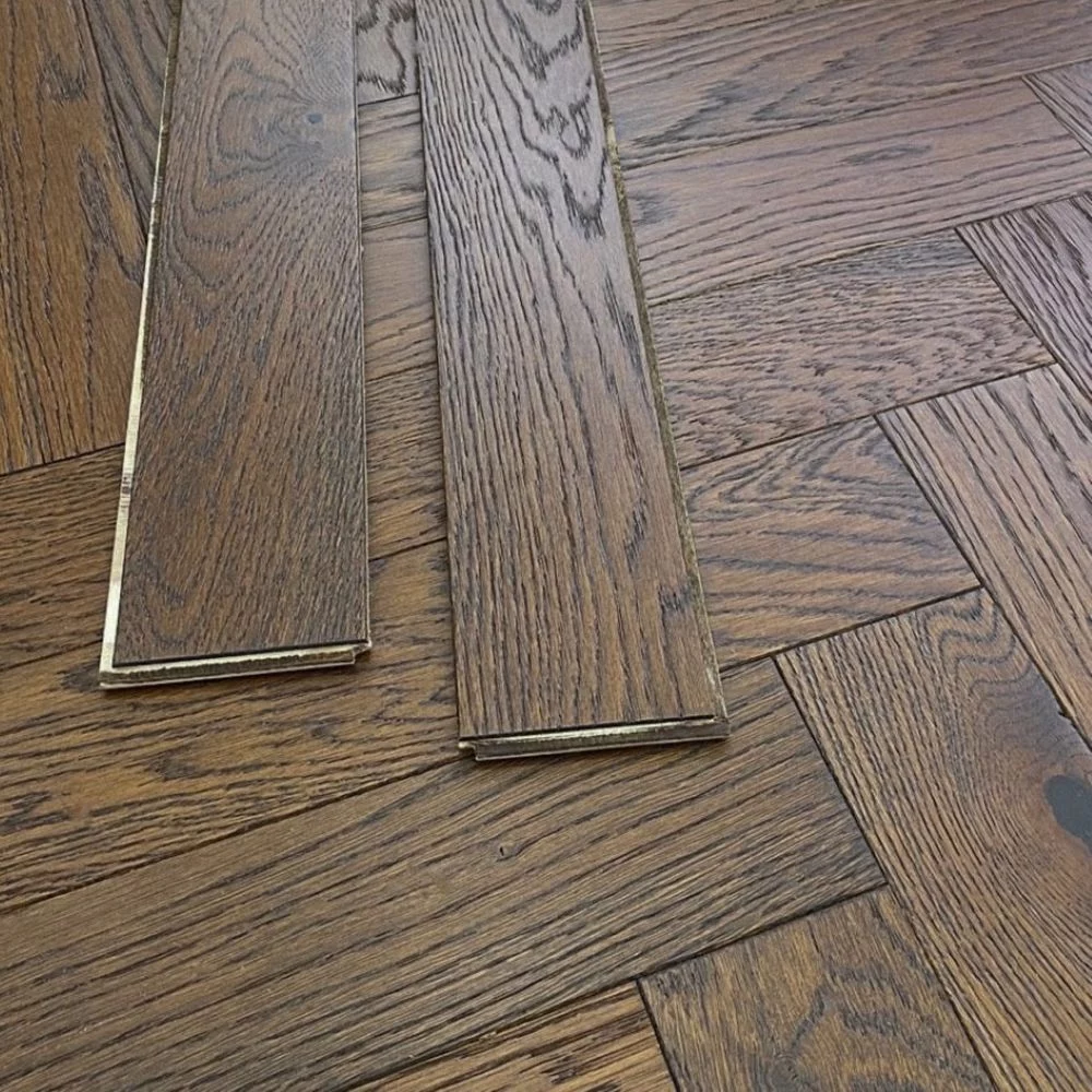Oxford Herringbone Dark Brown Oak