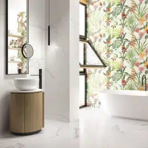 Luna Blanca Matt Porcelain Floor Tile 600 x 1200 (mm)