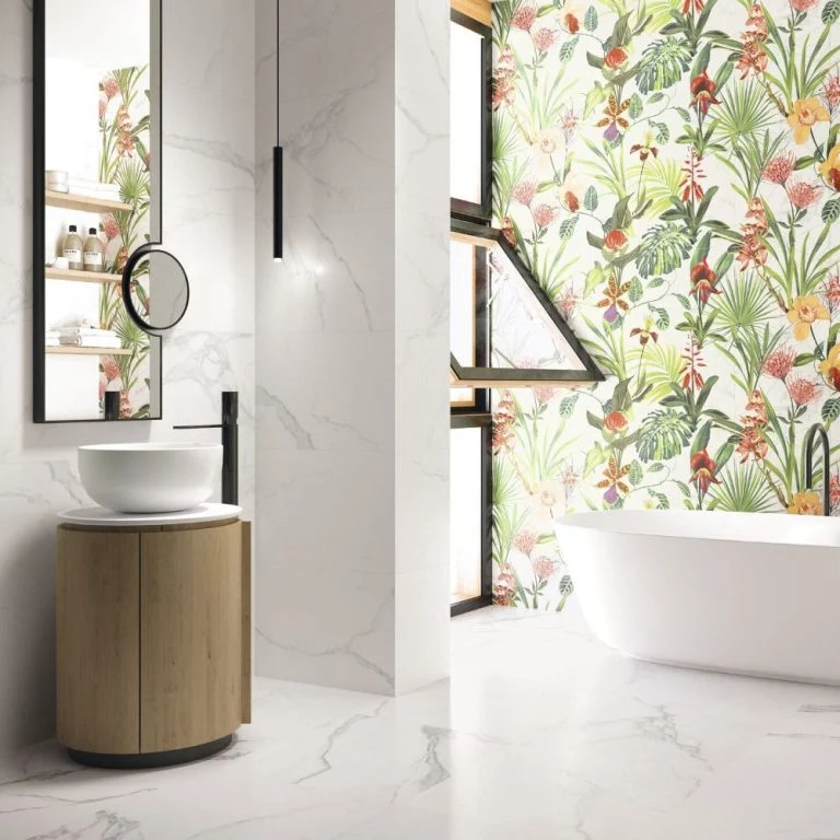 Luna Blanca Matt Porcelain Floor Tile 600 x 1200 (mm)