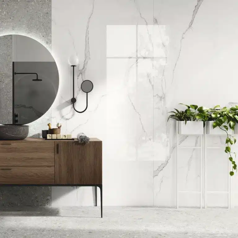 Luna Blanca Polished Porcelain Floor Tile 600 x 1200 (mm)