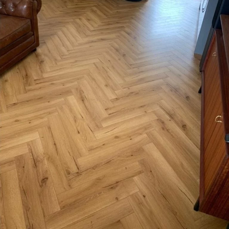 12mm Leicester Oak Laminate Herringbone Flooring