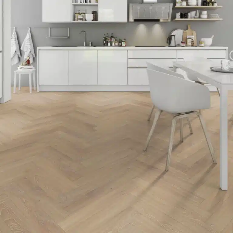 12mm Whitby Oak Laminate Herringbone Flooring