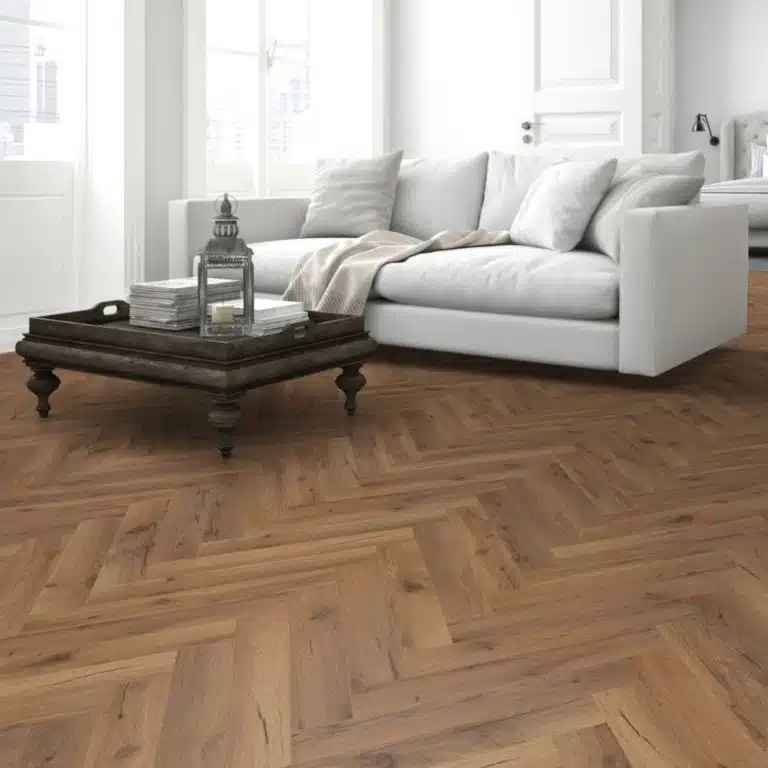 12mm York Oak Laminate Herringbone Flooring