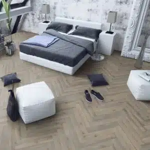 12mm Durham Oak Laminate Herringbone Flooring