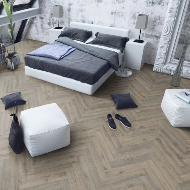 12mm Durham Oak Laminate Herringbone Flooring